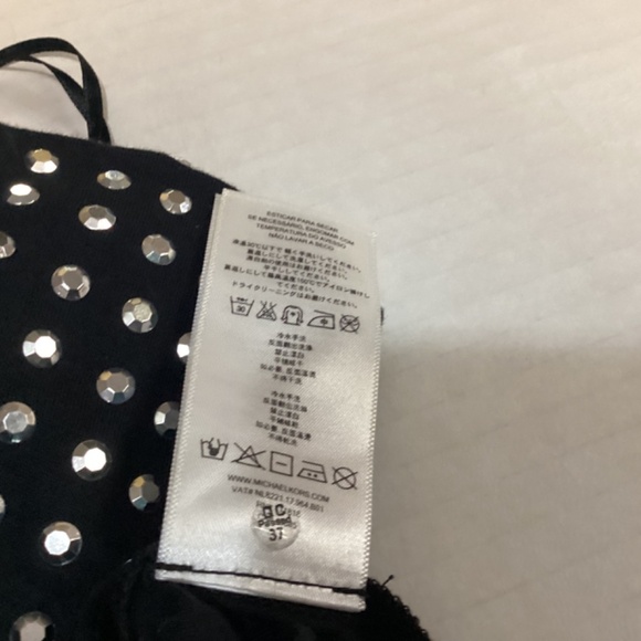 MICHAEL Michael Kors Black and White One-Shoulder Tunic - Picture 6 of 9